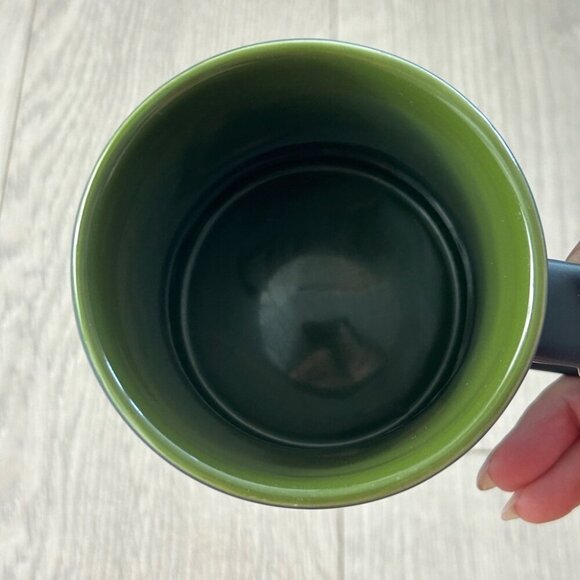 Starbucks Mug 2011 Vespa Moped Scooter Matte Black & Army Olive Green 16 oz - Picture 4 of 7